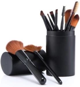 soha Beauty Extra Soft 12 Piece Premium Makeup Brushes Set , Black with ...