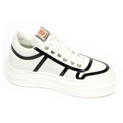 H6800 sneaker donna POLLINI woman vegan leather shoes