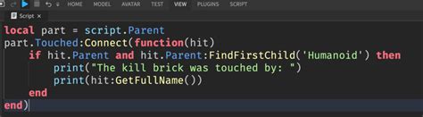 Image result for How to Make a Kill Block Script Roblox