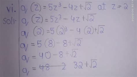 Find the value of the following polynomial for the indicated value of ...