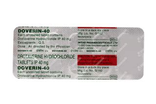 Doverin 40 MG | Order Doverin 40 MG Tablet Online at Truemeds