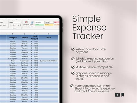 Excel Business Expense Tracker 的图像结果