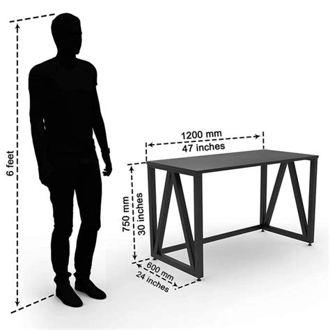 LAD Workspaces® The A Table Engineered Wood Study Table, Laptop, Compu ...