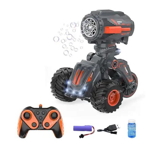 VikriDA Remote Control Car with Blowing Bubble Feature 360°Rotated ...