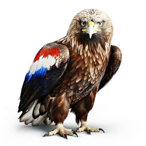 Premium Photo | National animal of Russia with white background hig