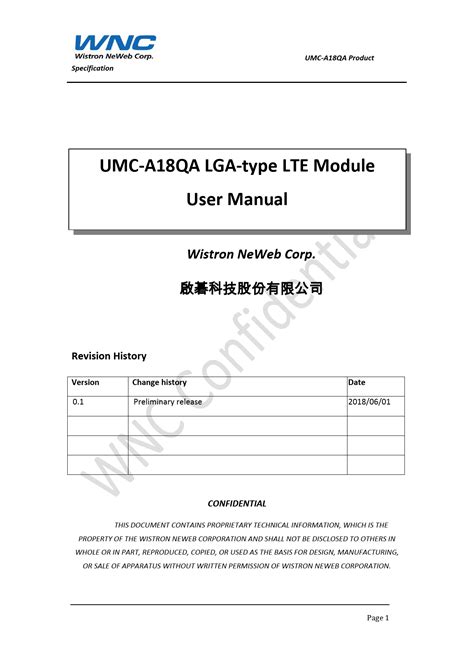 Wistron NeWeb Corporation Device Database