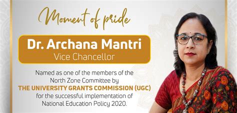 Dr. Archana Mantri to play a hand in advancing the mission of the Govt ...