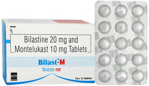 Bilast M Tablet 15 - Uses, Side Effects, Dosage, Price | Truemeds