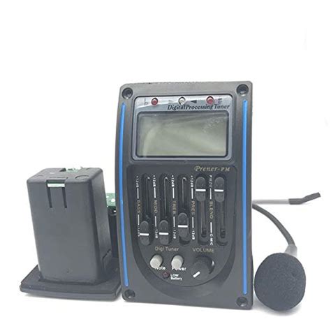 Guitar Preamp LC-5 5 Band EQ Equalizer Pickup Tuner LCD with Micro ...