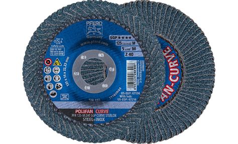 PFERD Polifan PSF Abrasive Flap Disc Radial Shape Round Hole Phenolic ...