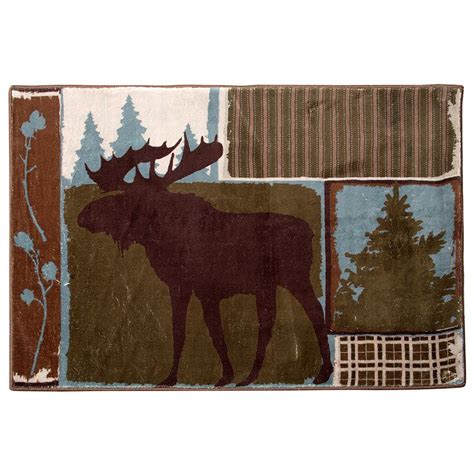 Vintage Moose Small Area Rug