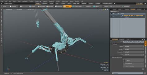3D model Maeda MC285C 3 Spider Mini Crane Unfolded Position | 3D Molier ...