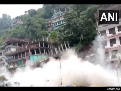 Himachal Pradesh landslide buildings collapse in Kullu see photos ...