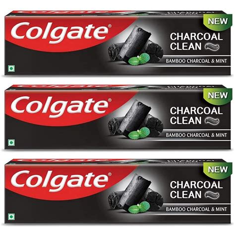 Buy Colgate Total Charcoal Clean 120G Bamboo Charcoal & Mint Plaque ...