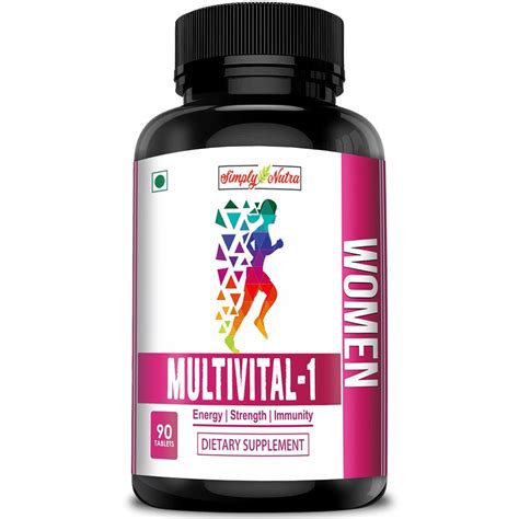 Simply Nutra Multivital-1 Multivitamin for Women - With 39 Natural ...