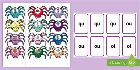 Spider Splat Phonics Group 7 Game