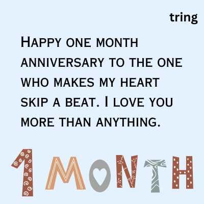 130+ One Month Anniversary Quotes