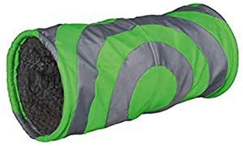 Trixie Cushy Plush Play Tunnel, 15 x 35 cm, Grey/Green : Amazon.in: Pet ...
