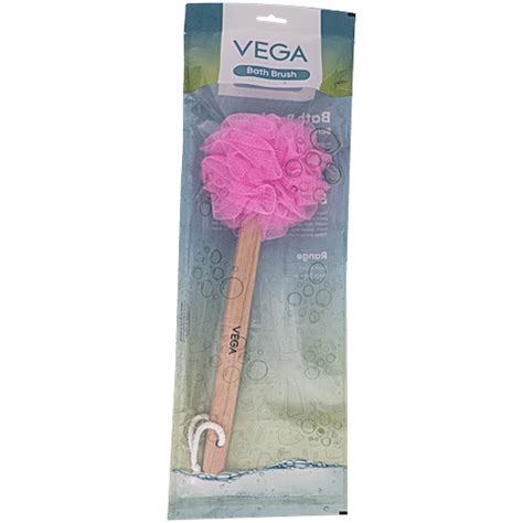 Buy Vega Wooden Handle Bath Brush BA-1/6 - Exfoliates Skin, Durable ...
