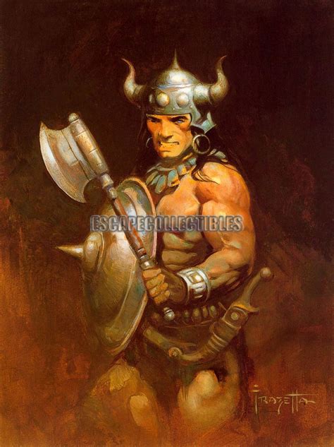Frank Frazetta Warrior Print