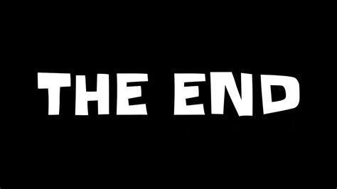 The End animation on black background and white background suitable for ...