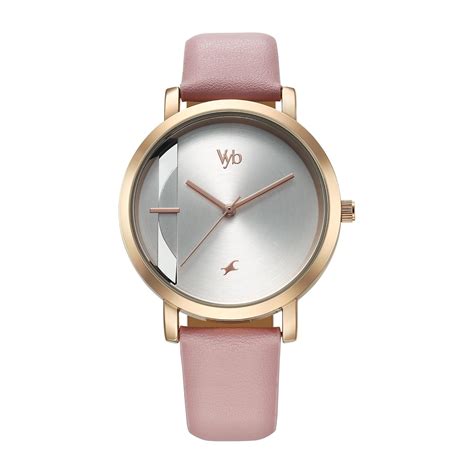 Buy Fastrack Vyb Siren Quartz Analog Silver Dial Leather Strap Watch ...