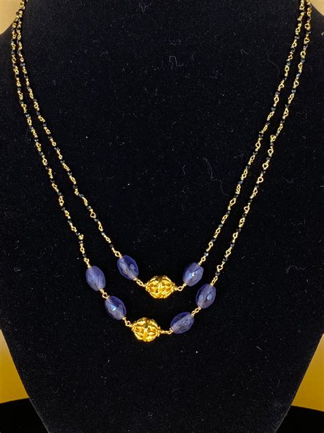 BLACK CRYSTAL BEADS NECKLACE SET – My Store