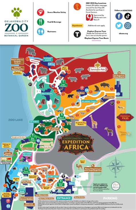 Oklahoma City Zoo Map (2024 - 2022) - All Maps