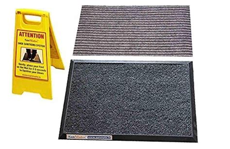 Buy SanMats Shoe Sanitizing Mat - Doormat (66L x 46W cm, Grey ...