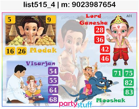 Ganesha kukuba 1 Image Tambola Housie | design