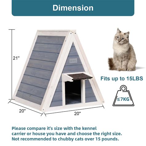 Buy Petsfit Cat House for Outdoor Indoor Cats Weatherproof, Outside ...