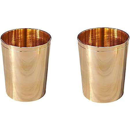 Pure Source (India) Bronze Kansa Glass Handmade, 1 Piece, 200 Ml, Gold ...
