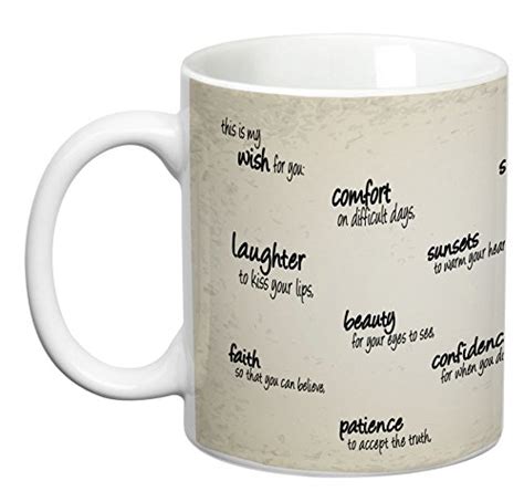 Buy Prithish Microwave Safe My Wish for you Printed Ceramic Coffee Mug ...