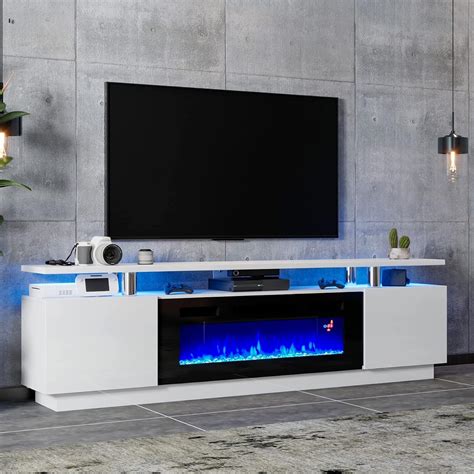 Amazon.com: LUXOAK Modern Fireplace TV Stand with 36" Electric ...