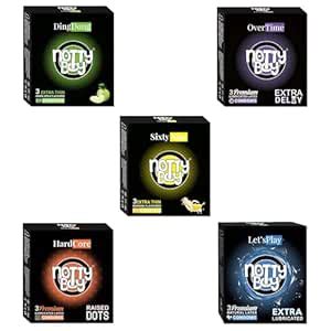 Buy NOTTY BOY Value Pack Green Apple, Long Lasting, Extra Lubricated ...