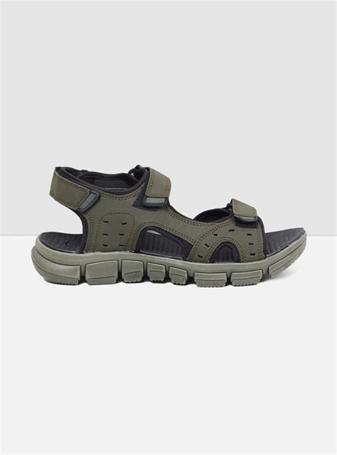 Buy Men Textured Sandals with Velcro Straps Online at just Rs. 899.0 ...
