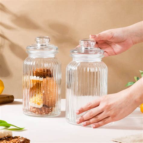 Glass Jars - Buy Glass Storage Jar With Lid Online | Nestasia