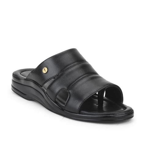 Buy Coolers Casual Black Slippers For Men 7123-510 By Liberty