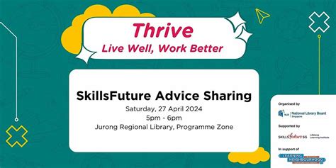 SkillsFuture Advice Sharing, Jurong Regional Library -Level 1 Programme ...