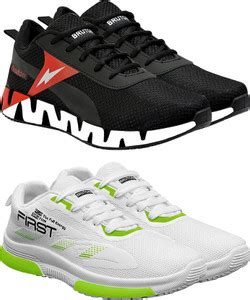 BRUTON Combo Pack of 2 Trendy & Stylish Sports Shoes Running Shoes For ...