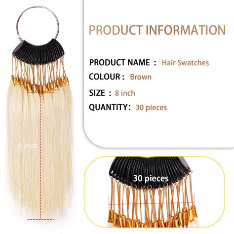 Buy Hair Swatches for Testing Color - 100% Human Hair Swatches Testing ...