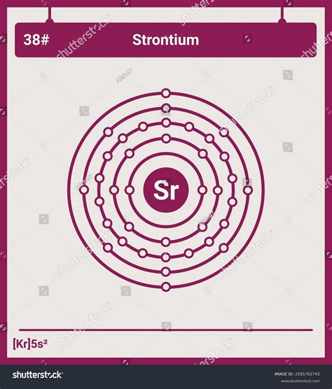 Atomic Structure Electronic Configurations Strontium Stock Vector ...