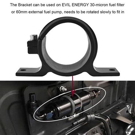 EVIL ENERGY 60mm Car Fuel Pump Fuel Filter Mounting Bracket Single ...