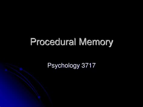 Image result for Procedural Memory Example