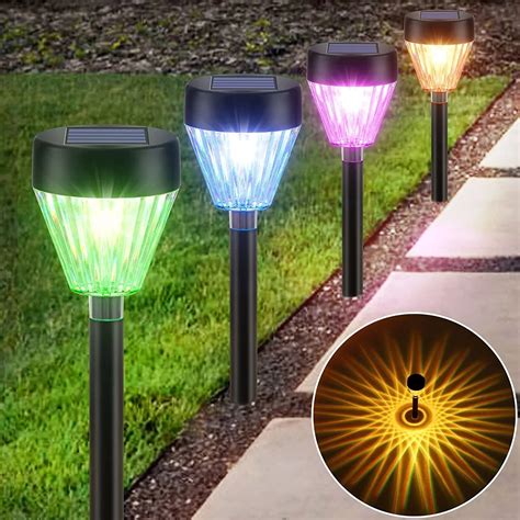 2023 New Decoration ABS Rechargeable Solar Powered Landscape Lighting ...