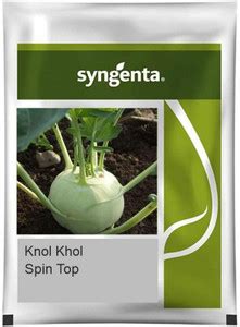 TRICONE SYNGENTA Green Spin Top Knol Khol Ganth Gobhi Hybrid 25GM seeds ...