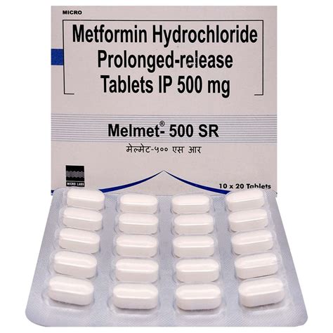 Melmet-500 SR Tablet | Uses, Side Effects, Price | Apollo Pharmacy