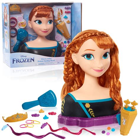 Disneys Frozen 2 Queen Anna Deluxe Styling Head And Accessories ...