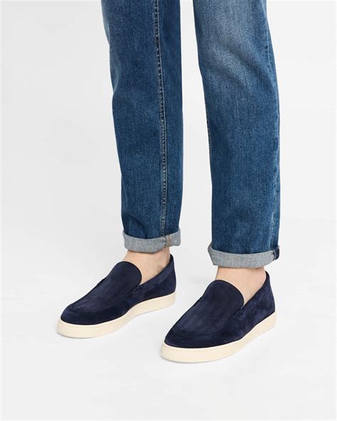 Brunello Cucinelli Men's Hybrid Venetian Suede Slip-Ons | Neiman Marcus