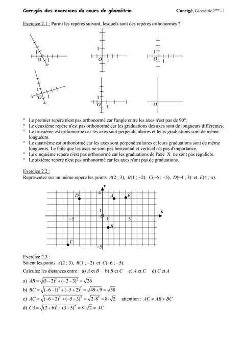 Image result for Exo7 Geometrie Analytique